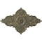 Ekena Millwork Melchor Diamond Medallion (Canopies up to 4"), 67 1/4"W x 43 3/8"H x 4"ID x 2"P, Witch Hazel Crackle CM70X43MLWHC - alternate 1